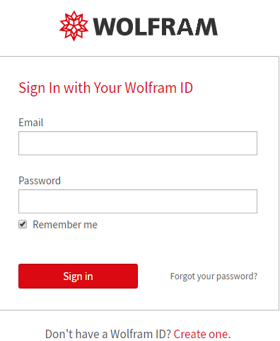 Wolfram Login 