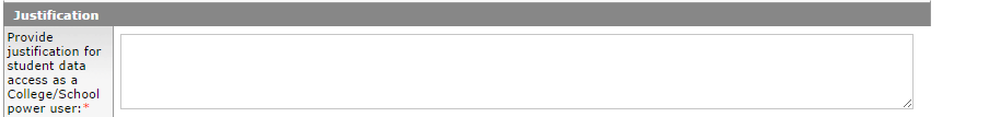 Justification for access
