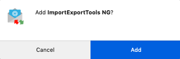Click add to add the Import Export Tool