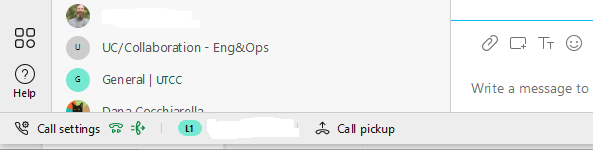 Call Settings button at the bottom of webex