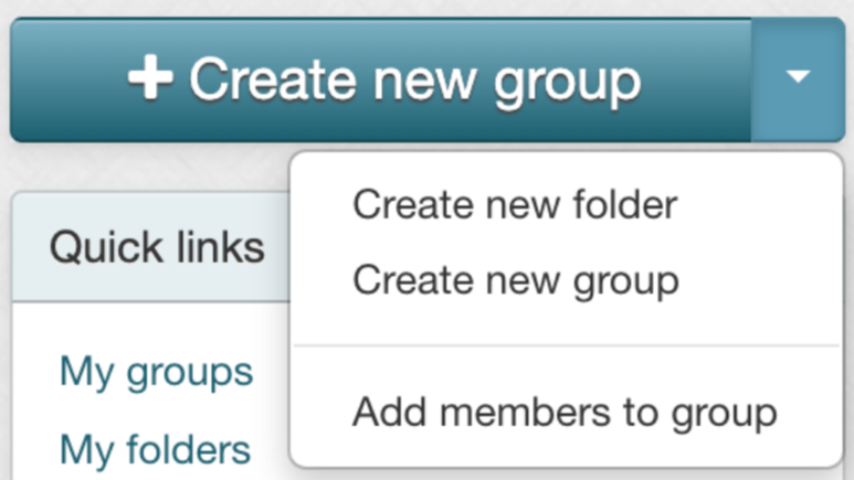 Screenshot of the Add members to group button.