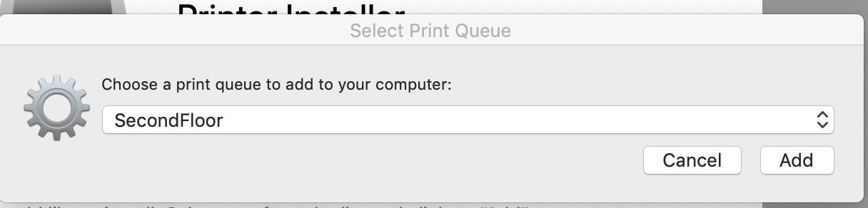 Select a printer