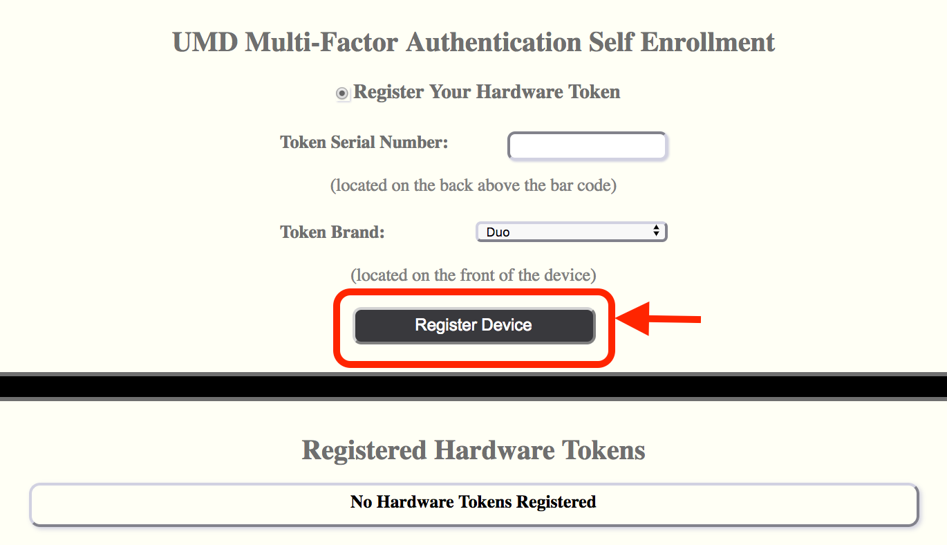 Token Registration