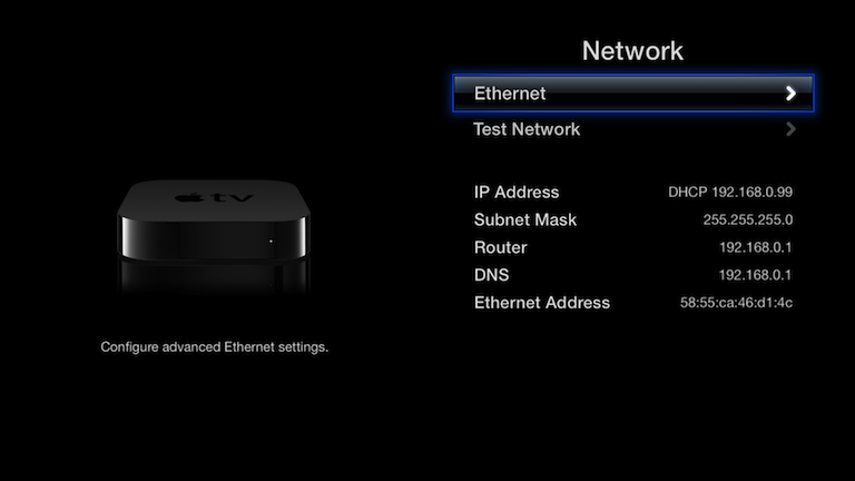 Record Ethernet address