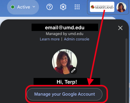 Manage your Google Account