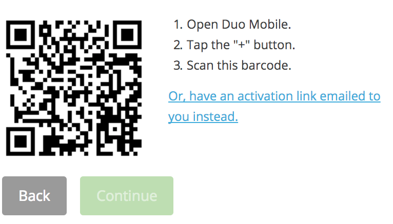 Example QR code to scan.