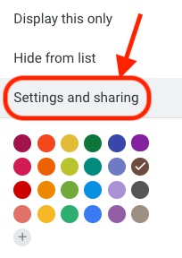 Illustration for selecting settings and sharing