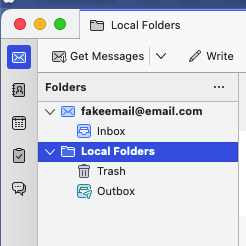 Illustration for focus on Local Folders